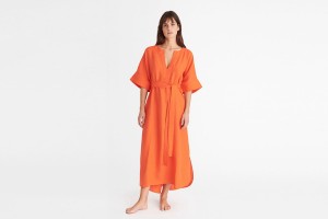 Eres Bibi Kaftan 24e Kjole Dame Orange | 26140DYLQ