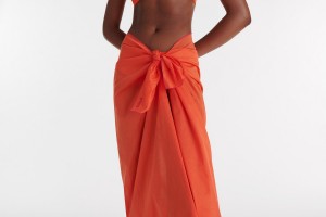 Eres Cabine 24e Sarong Dame Orange | 79052QMLH