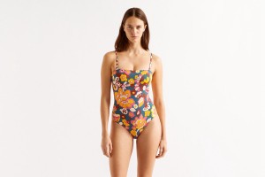 Eres Cajou Tank Imprime Flower Power One piece Dame Blomster | 57420ZIOP