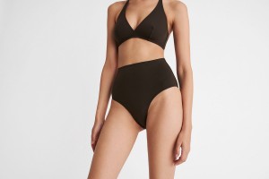 Eres Conquete High-waisted Bikini Underdele Dame Olivengrøn | 76384CPTW