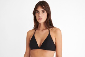 Eres Cubisme Small Triangle Bikini Top Dame Sort | 43890RQLE