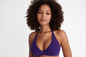 Eres Gang Full-cup Triangle Bikini Top Dame Lilla | 36709FNGO