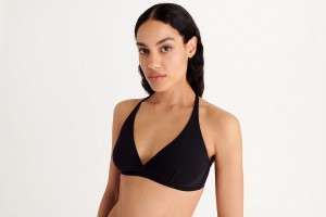 Eres Gang Full-cup Triangle Bikini Top Dame Sort | 41025XWTA