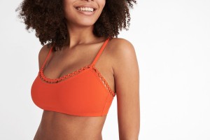 Eres Move Crop Top 24e Bikini Top Dame Orange | 16983OXRE