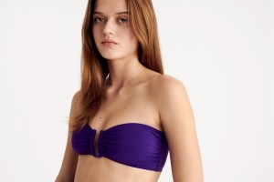 Eres Show Bandeau Bikini Top Dame Lilla | 63174WFAY