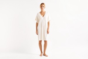 Eres Tali Kort-tunic Percale Sarong Dame Hvide | 06912RDCK