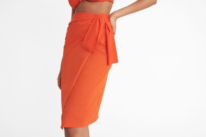 Eres Tanagra Kort 24e Sarong Dame Orange | 73064OTXM