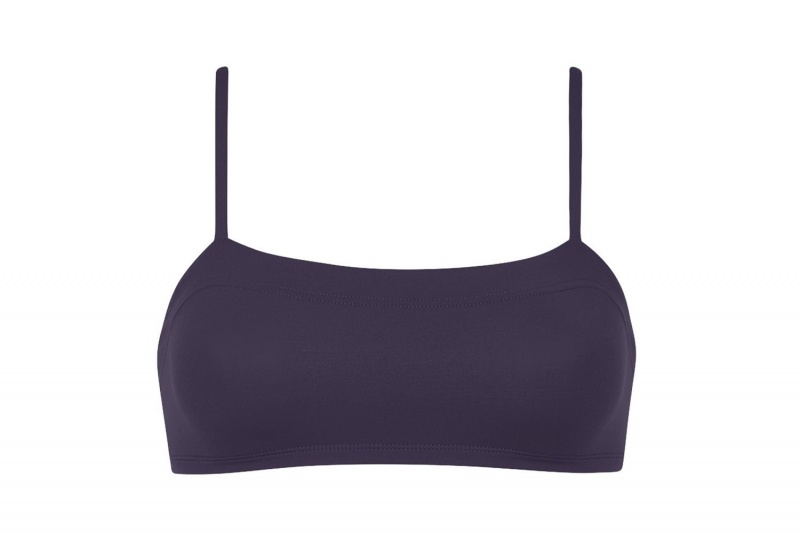 Eres Azur Crop Bikini Top Dame Mørkeblå | 75128XTWN