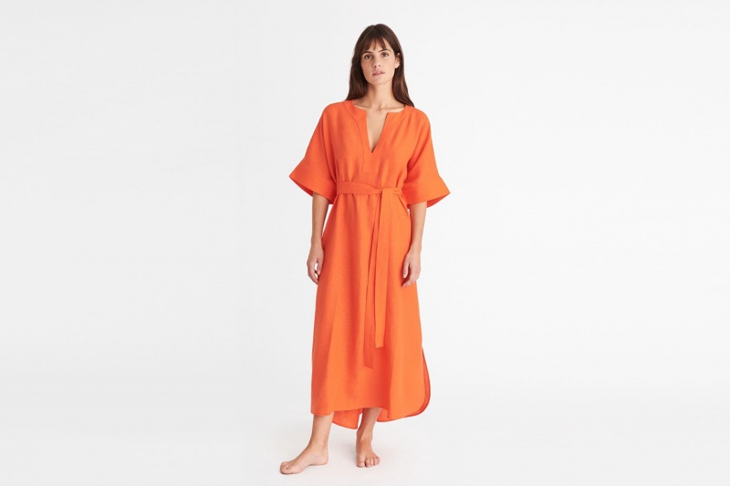 Eres Bibi Kaftan 24e Kjole Dame Orange | 26140DYLQ