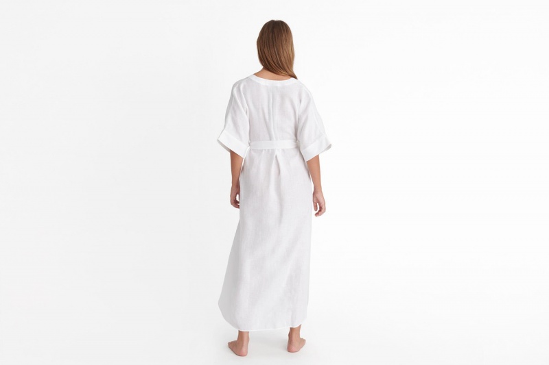 Eres Bibi Kaftan Kjole Dame Hvide | 06431LOTM