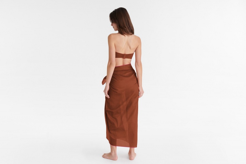 Eres Cabine Sarong Dame Brune | 59237UOFL