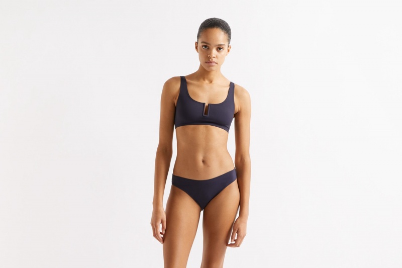 Eres Coulisses High-waisted Bikini Underdele Dame Mørkeblå | 46790ZDTK