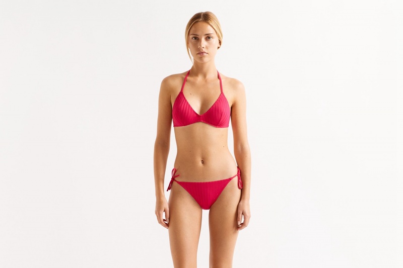 Eres Curacao Small Triangle Grenadine 23e Bikini Top Dame Rød | 26308INKW