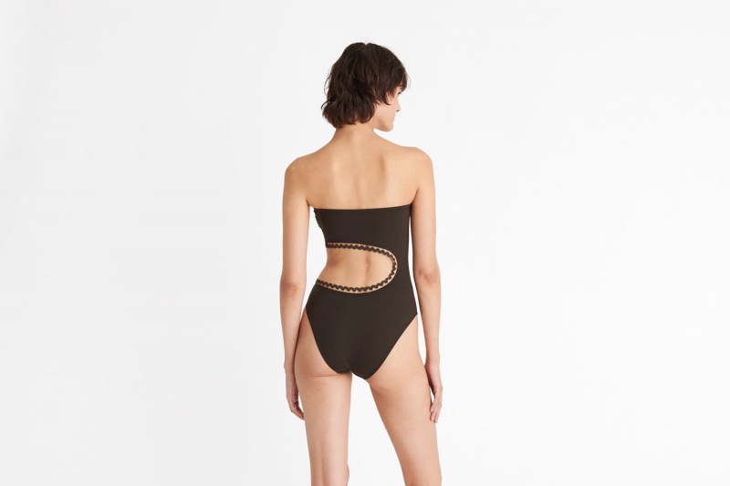 Eres Dancing Bustier One piece Dame Olivengrøn | 67124IBZL