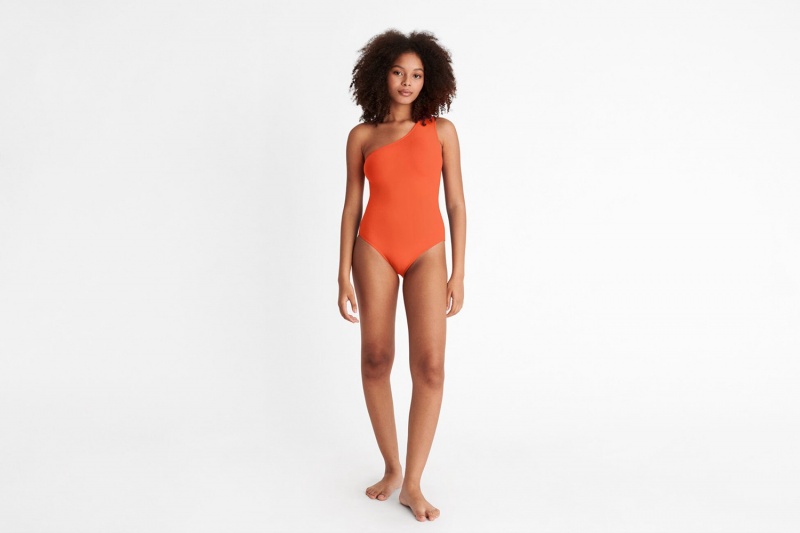 Eres Effigie One-shoulder 24e One piece Dame Orange | 16079XWDL