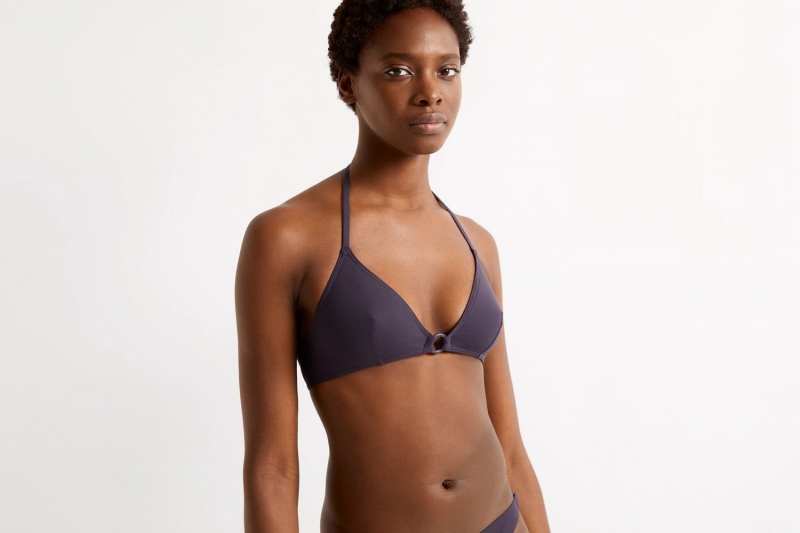 Eres Elena Small Triangle Bikini Top Dame Mørkeblå | 27653EHXD