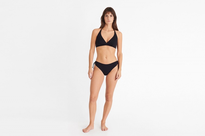 Eres Gang Full-cup Triangle Bikini Top Dame Sort | 12450PLOC