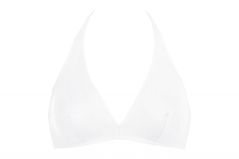 Eres Gang Full-cup Triangle Bikini Top Dame Hvide | 59624HXDK