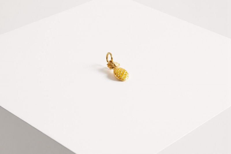 Eres Goossens Ananas Hoop Earring Laiton Dore Smykker Dame Guld | 23506QJDV