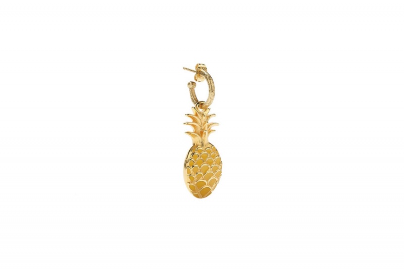 Eres Goossens Ananas Hoop Earring Laiton Dore Smykker Dame Guld | 23506QJDV