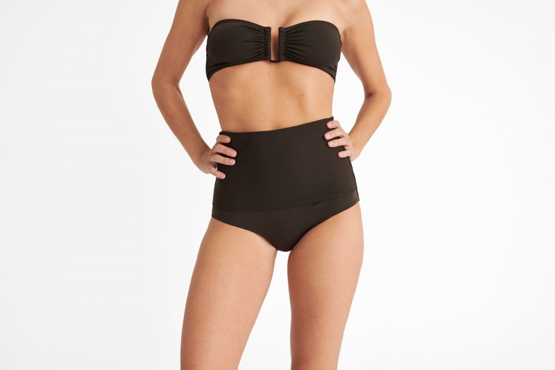 Eres Gredin High-waisted Bikini Underdele Dame Olivengrøn | 65920ODCW