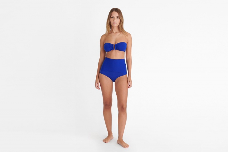 Eres Gredin High-waisted Bikini Underdele Dame Indigo | 63592MCIY