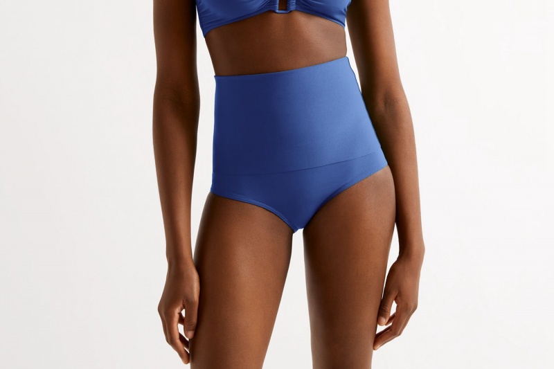 Eres Gredin High-waisted Bikini Underdele Dame Blå | 56189PSEF