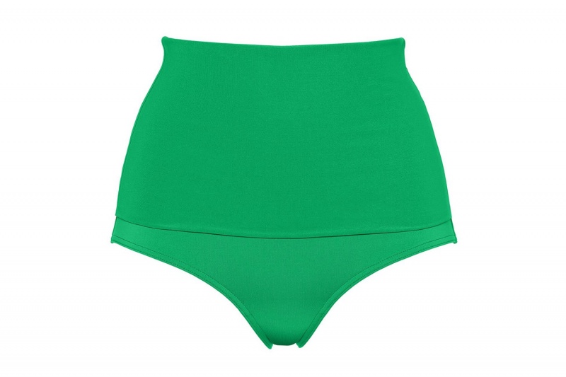 Eres Gredin High-waisted Fou Bikini Underdele Dame Grøn | 70285KFGH