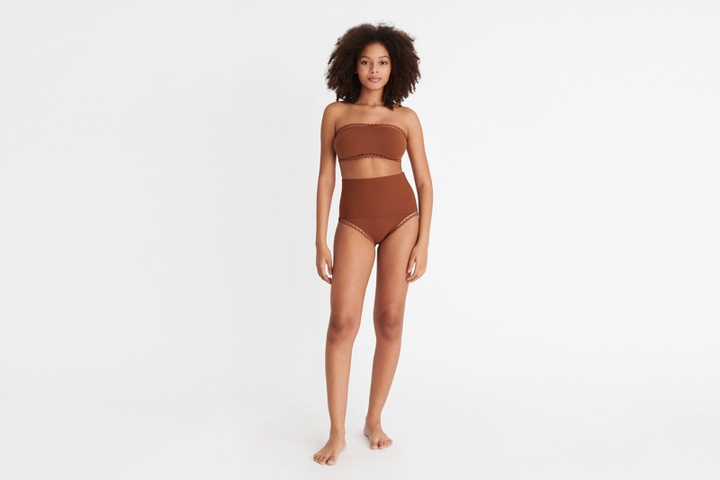 Eres Hit High-waisted Bikini Underdele Dame Brune | 02913RLIP