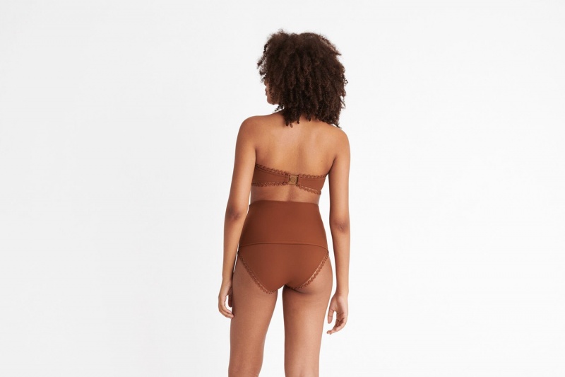 Eres Hit High-waisted Bikini Underdele Dame Brune | 02913RLIP