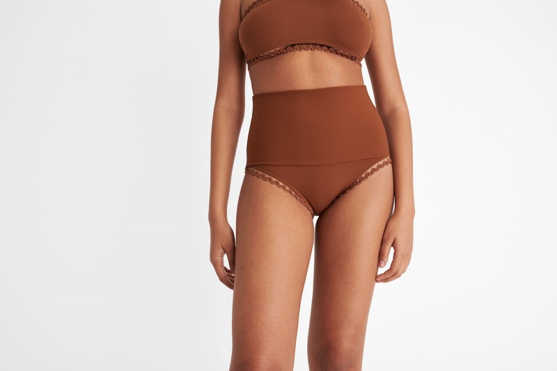 Eres Hit High-waisted Bikini Underdele Dame Brune | 02913RLIP