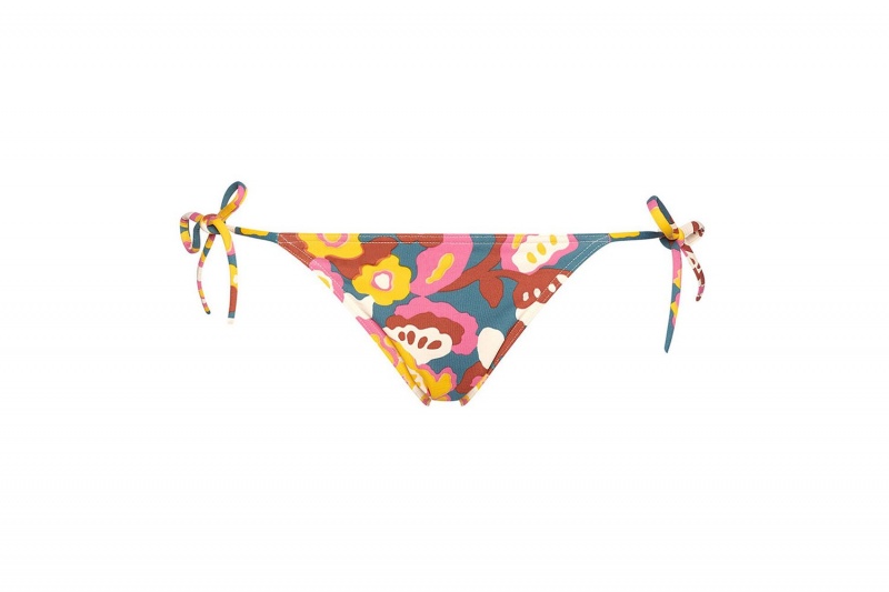 Eres Kaki Thin Imprime Flower Power Bikini Underdele Dame Blomster | 18937MROE