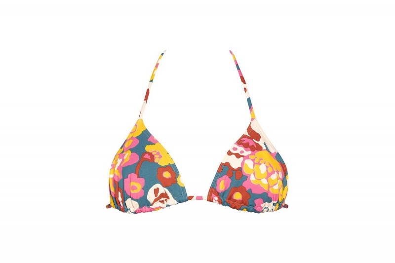 Eres Kiwi Small Triangle Imprime Flower Power Bikini Top Dame Blomster | 59023OWQI