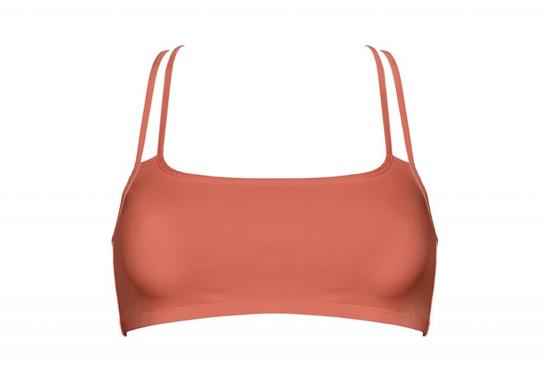 Eres Manioc Crop Top Bikini Top Dame Orange | 86215GPBO