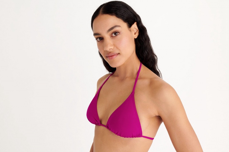 Eres Mouna Small Triangle 23h Bikini Top Dame Lyserød | 80945VZAI