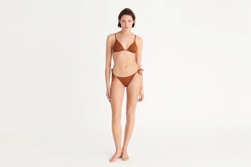 Eres Mouna Small Triangle Bikini Top Dame Brune | 86429EIBG