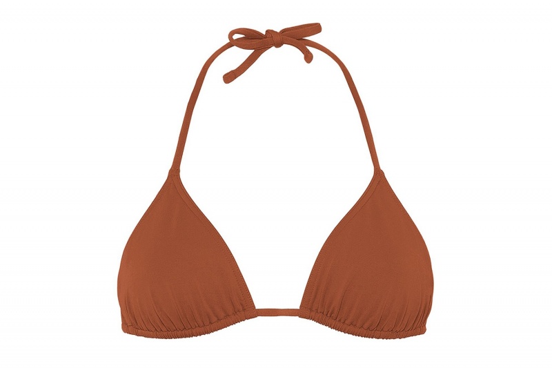 Eres Mouna Small Triangle Bikini Top Dame Brune | 86429EIBG