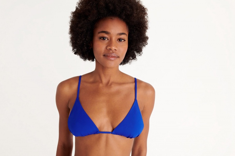 Eres Mouna Small Triangle Bikini Top Dame Indigo | 07621GYIB