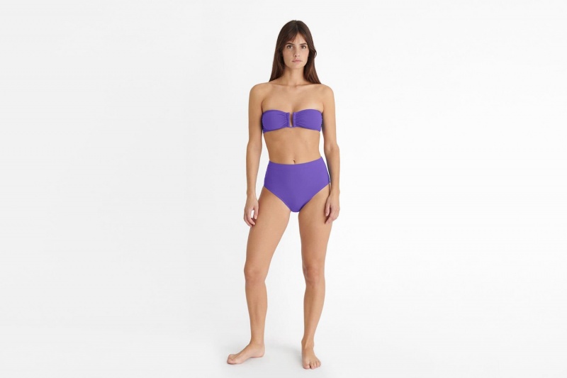 Eres Patine High-waisted Bikini Underdele Dame Lilla | 76901WDAR