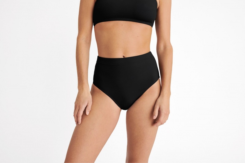 Eres Patine High-waisted Bikini Underdele Dame Sort | 93254SOLD