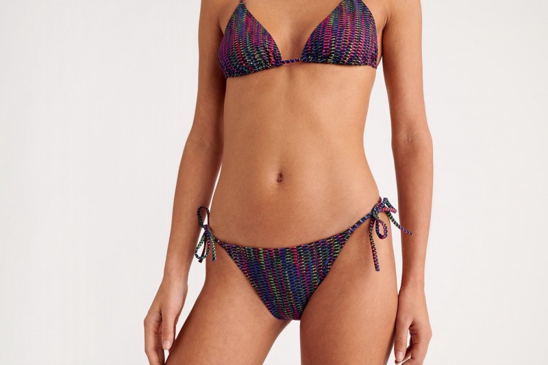 Eres Reflet Thin Imprime Cameleon Bikini Underdele Dame Flerfarvede | 35091MZSW