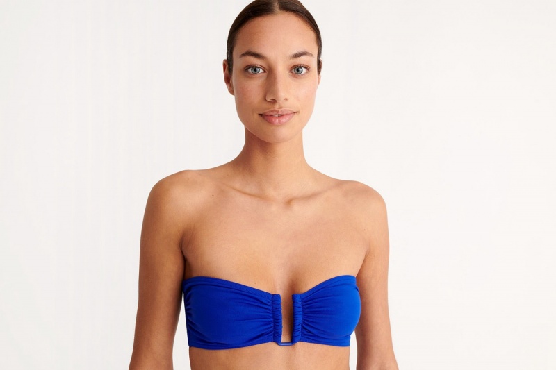 Eres Show Bandeau Bikini Top Dame Indigo | 59183SZUG