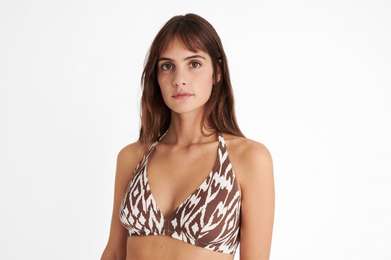 Eres Storm Full-cup Triangle Bikini Top Dame Kaffe | 98263EPXV