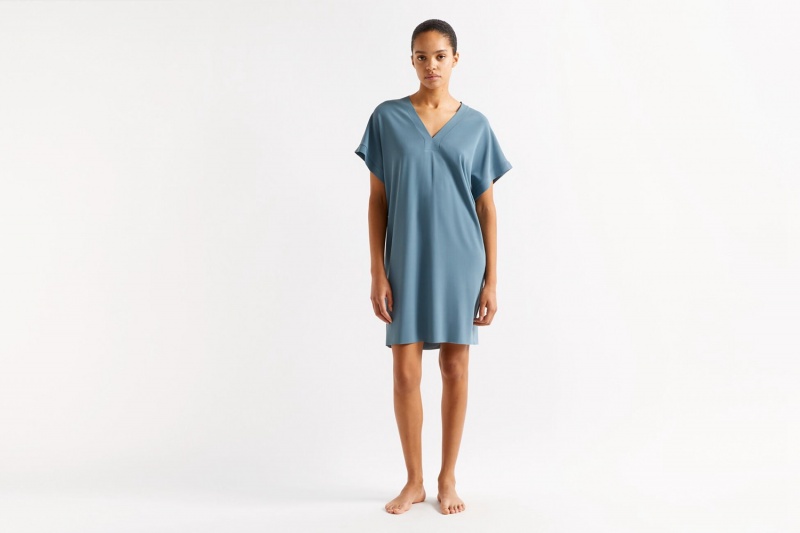 Eres Tali Kort-tunic Requin Bleu 23e Sarong Dame Lavendel | 24068ZEUY