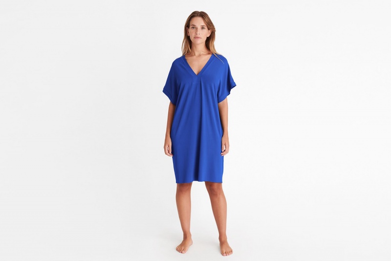 Eres Tali Kort-tunic Sarong Dame Indigo | 29367IHCR